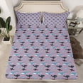thumbnail image 2 of Erosebridal Cartoon Shark Bed Sheets King,Marine Animal Bedding King Size,Teen Bedroom Decor,Super Cozy,4pcs, 2 of 7