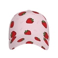thumbnail image 2 of Haiem Strawberry Baseball Cap Dad Hat Cotton Soft Adjustable Fashion Hats for Men Women Unisex Style Headwear, 2 of 9