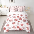 thumbnail image 3 of Homewish Red Christmas Snowflake Twin Bedding Sets 7-Piece, Dreamy Fairy Tale Bedding Comforter Set, Teens Kids Boys Girls Reversible Sheet Sets, Super Cozy Room Decor, 3 of 8
