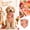 A004- D, variant on Fall Dog Bandana with Autumn Floral Print, 1 Pack, Orange and Yellow Sunflower Design, for Small Dogs and Cats, Pet Accessories