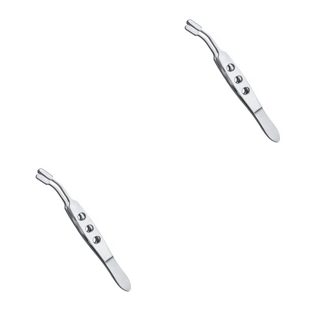Vogacara Pinzas de precisión para párpados, pinzas de limpieza para eliminación de obstrucciones oculares, herramientas faciales portátiles con mango Type4 NO4 Vogacara CBP195936