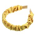 thumbnail image 1 of Diadema plisada Unique Bargains 1 pieza Amarillo 13x3 cm, 1 of 7