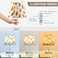 thumbnail image 3 of Yayeee Mini Table Lamp 10.8" Dimmable with Fabric Shade 3 Color Temperatures, Orange Leaves, 3 of 7