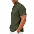 thumbnail image 6 of PBNBP Polos Shirts for Men,Mens Jacquard Knitted Polos Shirts Quarter Zip Polos T Shirt Short Sleeve Regular Fit Shirt for Summer, 6 of 9