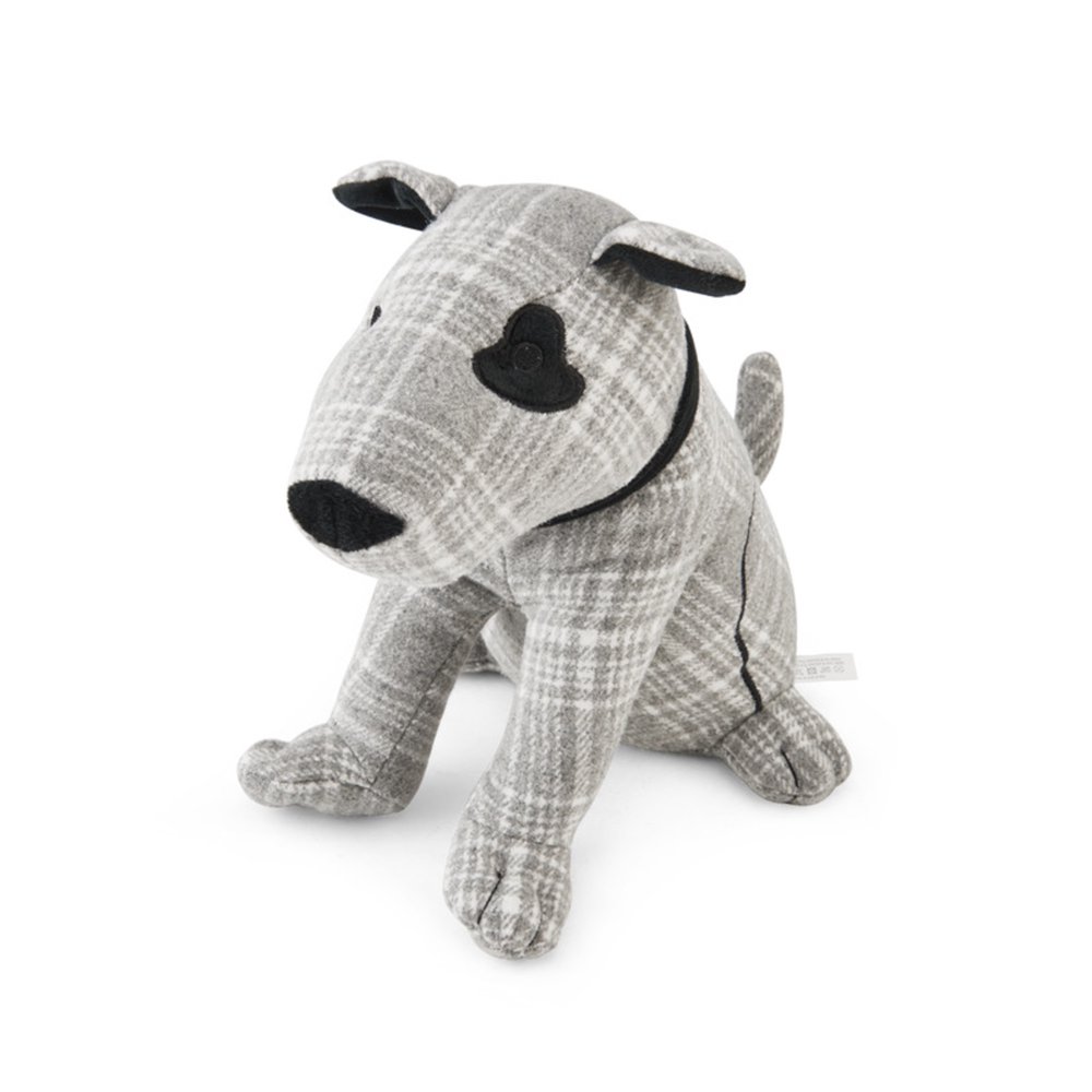 Elements Unique Polyester Grey Dog Door Stopper, 10inch