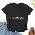 thumbnail image 3 of Grumpy Women’s Cotton Short Sleeve T-Shirt HD Graphic Print Casual Crew Neck Tee L, 3 of 7