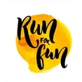 thumbnail image 3 of Inspirational Duvet Cover Set, Run for Fun Calligraphy Yellow Brushstrokes Backdrop Lifestyle Image, Decorative 3 Piece Bedding Set with 2 Pillow Shams, Queen Size, Black White Yellow, by Ambesonne, 3 of 3