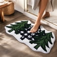 thumbnail image 6 of QISIWOLE Christmas Tree Holiday Floor Mat, Non Slip Absorbent Entryway Rug, 20x32 in Wool-like Fabric Floor Mat, for Christmas Front Door Indoor Decor, 6 of 7