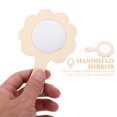 thumbnail image 3 of 10pcs Adorable Kids Mirrors DIY Printing Hand Mirrors Wooden Small Mirors, 3 of 8