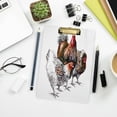 thumbnail image 7 of FMSHPON Bright RoosterHen Isolated Object Clipboard Hardboard Wood Nursing Clip Board and Pull for Standard A4 Letter 13x9 inches, 7 of 7