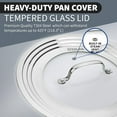 thumbnail image 4 of Sterline Small Universal Lid,Fits 5,8 Inch Cookware,Tempered Glass Top with Steam Vent for Pots, Pan, and Cast Iron Skillets,Stainless Steel Replacement Pot Lid for Kitchen Organizing, Space Saving, 4 of 6