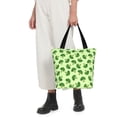 thumbnail image 5 of Pofeuu Broccoli Vegetables Print Women Fashion Shoulder Handbags Top Handle Satchel Bags Tote Shoulder Shopping Bag Stylish Canvas Tote Bag, 5 of 6