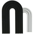 thumbnail image 6 of 9", 7"H Black Wooden Layered Arch Geometric Sculpture, by CosmoLiving by Cosmopolitan (2 Count), 6 of 11