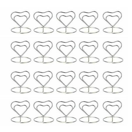 

Gerich 20 Pcs Metal Table Card Holder Stand Number Place Name Menu Party Wedding Decor
