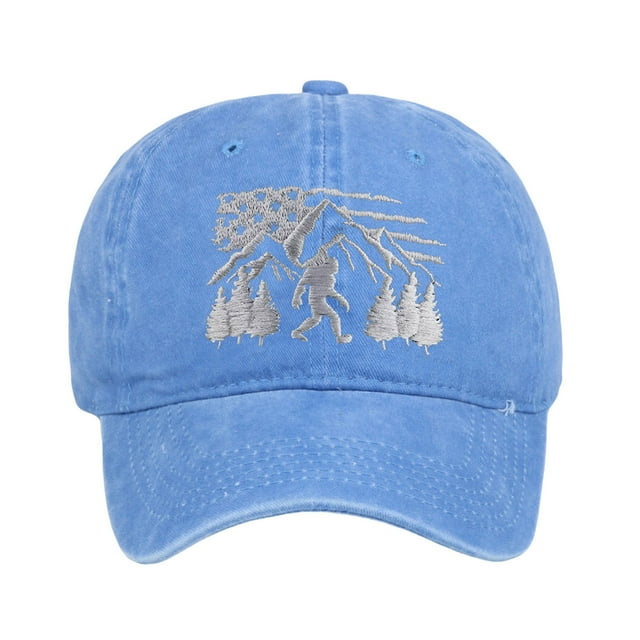 Funny Embroidered Baseball Cap for Outdoor Adventures Adjustable Washed Dad Hat Unisex Wild Design
