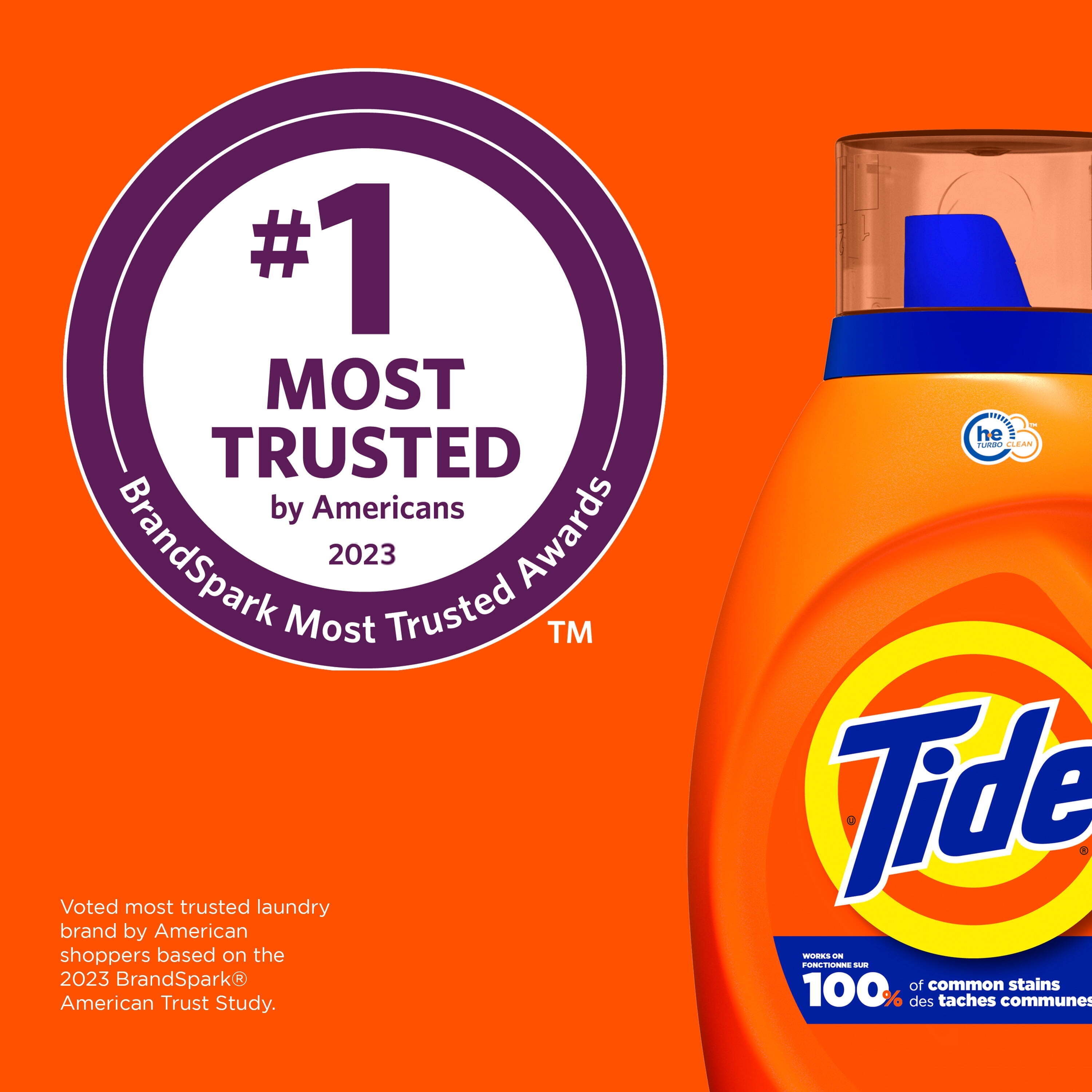 Tide Laundry Detergent Liquid with 6X Boosted Cleaning Power, Original Scent, 32 fl oz, 25 Loads