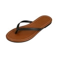 thumbnail image 2 of Wide Width Shoes for Women, Flip Flops, Women Flat Sandals, Beach Sandals, Summer Sandals, Flip Flops for Women | Vacation Beach Essentials | Casual Women Footwear Sandals With Wide Widths, Black 5.5, 2 of 5