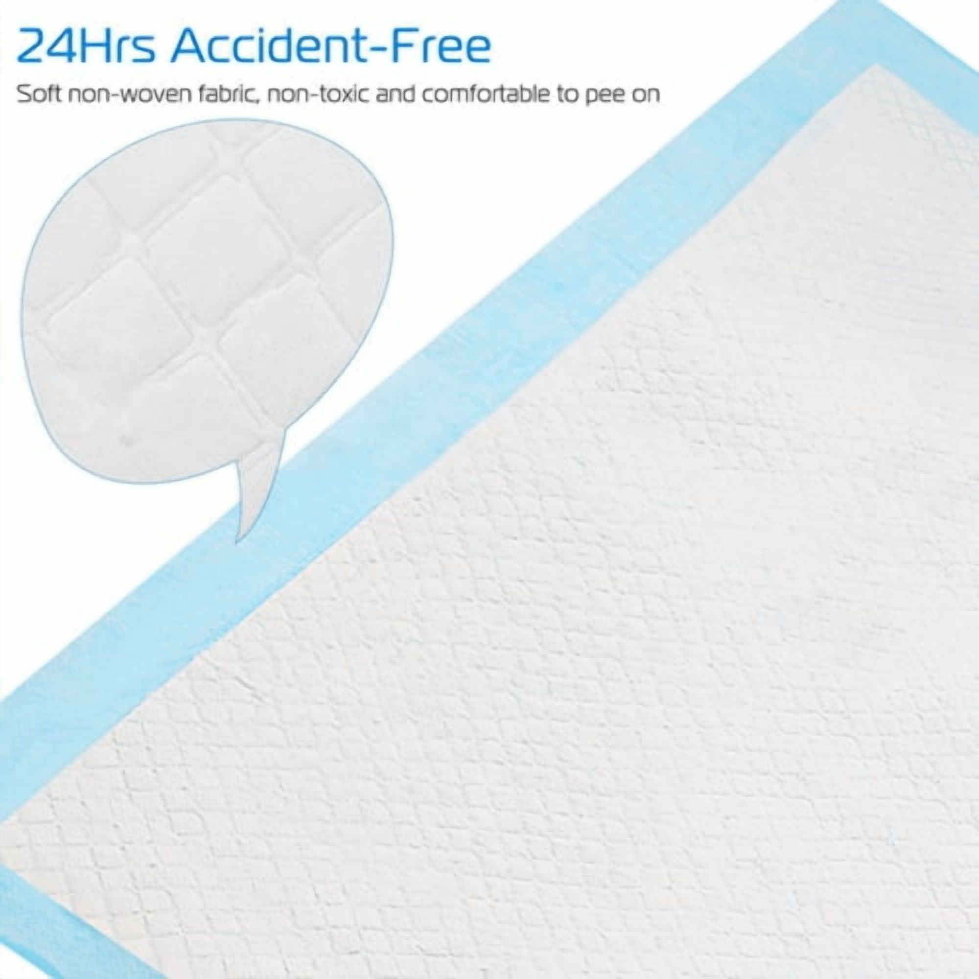 iMountek 50Pcs/Set Dog Training Pads Puppy Pee Pads Cat Wee Mats Potty-Train 24’’*18’’ M