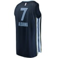 thumbnail image 3 of Men's Fanatics Santi Aldama Navy Memphis Grizzlies Fast Break Replica Jersey - Icon Edition, 3 of 3