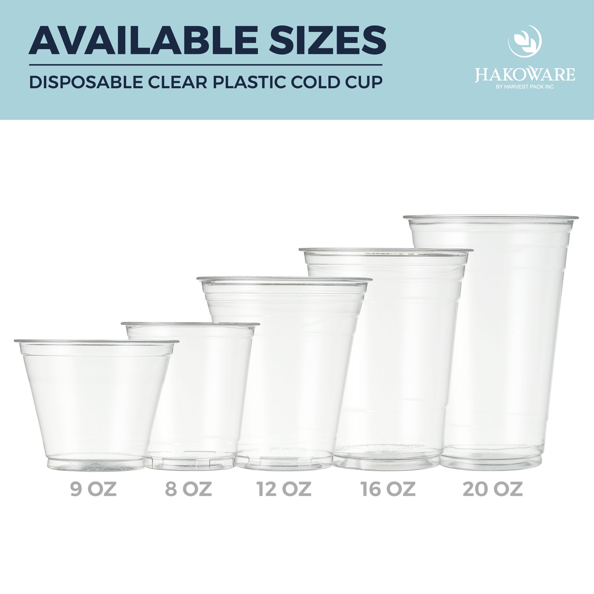 DART 32 oz. Clear Disposable Plastic Cups, Cold Drinks, PET, 25 / Bag, 20  Bags / Carton DCC32AC - The Home Depot