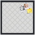 thumbnail image 2 of PinPix 20x20 Custom Cork Bulletin Board Diamond Modern Pattern Grey White Poster Board Has a Fabric Style Canvas Finish, Framed in Diamond Modern Pattern Grey White, by ArtToFrames (PinPix-1803), 2 of 5