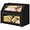 Black, variant on Black Bread Box for Kitchen Counter, Large Bread Storage Container, Double Layer Bamboo Wooden Large Capacity Bread Storage Bin