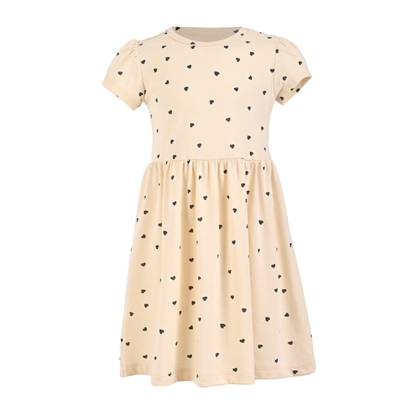 Vestido George para Niña Corazones Beige Talla 2
