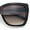 Tortoise - Brown, variant on Womens Chic Thick Horn Cat Eye Elegant Thin Arm Plastic Sunglasses Black - Smoke