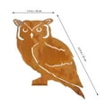 thumbnail image 2 of CIMAXIC Garden Owl Stake Orange Metal Craft for Yard and Garden Decor, 2 of 6