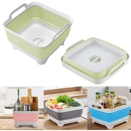 Collapsible dish pan with drain hotsell
