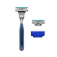 thumbnail image 3 of Harry's Plus Shaving Razor for Men with 2 Razor Blade Refill Cartridges, Tide, 3 of 9