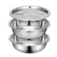thumbnail image 1 of Cesta de Drenaje de Acero Inoxidable Adecuada para Fregaderos de Cocina. Recipiente para Cortar y Escurrir Verduras. Recipiente de Acero Inoxidable., 1 of 5