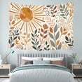 thumbnail image 5 of Boho Tapestry Wall Hanging – Floral Garden Tapestry for Bedroom, Living Room & Outdoor Decor, Peach Skin Fabric Hippie Mandala Tapestry, Large Polyester Wall Art, 5 of 6