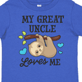 thumbnail image 4 of Inktastic My Great Uncle Loves Me with Sloth and Hearts Boys or Girls Toddler T-Shirt, 4 of 5