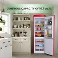 thumbnail image 3 of Conserv Appliances Bottom Mount Retro Refrigerator, Red, 3 of 11