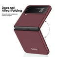 thumbnail image 3 of ELEHOLD Folding Case for Samsung Galaxy Z Flip 4 Ultra Thin Slim Lightweight Anti-Fingerprint Shockproof Protective Cover For Samsung Galaxy Z Flip 4,Blue, 3 of 5