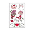 thumbnail image 4 of Make A Face Stickers Crystal Love Sticker Couple Confession Proposal Face Arm Sticker, 4 of 8