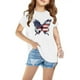 thumbnail image 1 of Puntoco tops De Algodón De Manga Corta Casual Estampados A La Moda Para Niños Y Niñas Blanco 120, Regalo Para Mujeres, 1 of 5