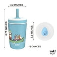 Zak Designs Bluey Kelso Toddler Cups For Travel or At Home, 12oz Vacuum Insulated Stainless