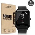 thumbnail image 1 of [6-Pack] Screen Protector for Huami Amazfit Bip Smartwatch, Akwox Full Coverage Anti-Bubble Screen Protective Film, 1 of 5