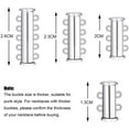 thumbnail image 2 of 8 Pieces 4 Sizes Slide Clasp Lock Necklace Connector Multi Strands Slide Tube Clasps with Storage Box for Layered Bracelet Necklace Jewelry Crafts, 2 of 7