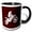 Black/White, variant on 3drose, Moto X Dirt Bike Monotone Vector Art in White, 11oz Magic Transforming Mug
