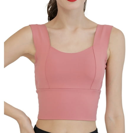 

YUUZONE Women Seamless Yoga Sport Bra Padded Support Workout Bralette Quick Dry Crop Top