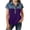Purple, variant on akafmk Girls Denim Shirts Button Up Lapel Collar Short Sleeve Casual Summer Jean Blouses Shirts 4-15 Years