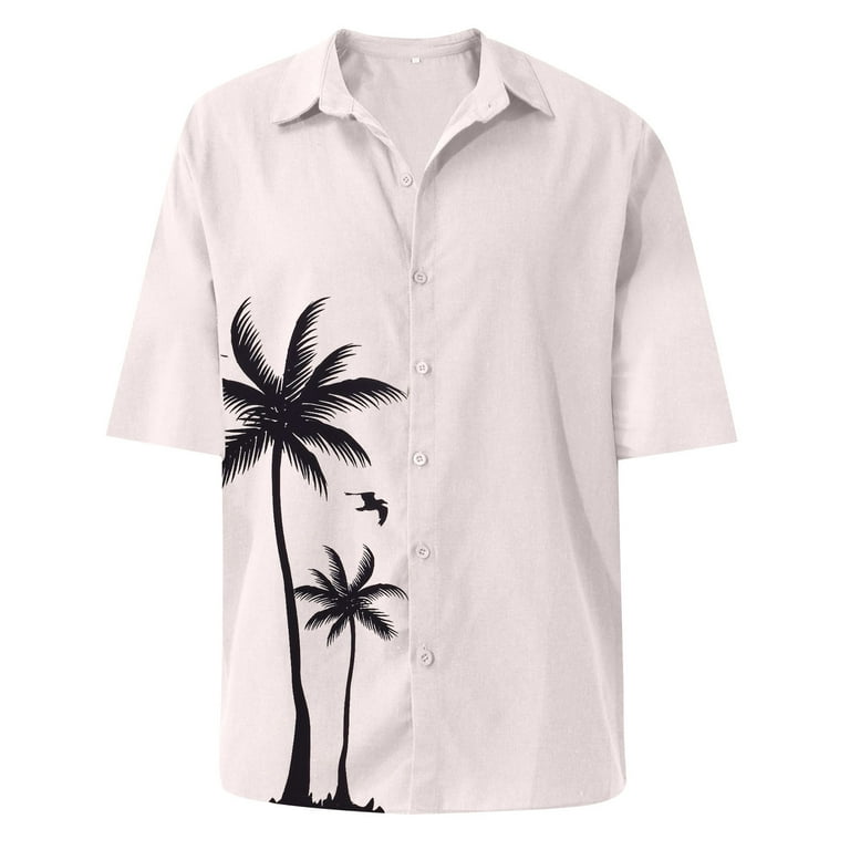 Elneeya Men s Clothing Tropical Printed Men s Shirt Casual Comfortable Summer Beach Shirts Short Sleeve Male Clothes Chemise Homme Walmart