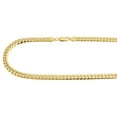 thumbnail image 2 of 10K Yellow Gold Semi Hollow 6 MM Miami Cuban Link Necklace Chain 38 inch, 2 of 5