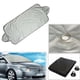thumbnail image 2 of Parasol para coche, parasol para parabrisas delantero, parasol para parabrisas, protección UV y protección térmica interior, plegable, universal, plateado, 2000*700, 2 of 5