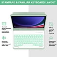 thumbnail image 3 of Funda con Teclado SENGBIRCH para Galaxy Tab S9 Plus 12.4" Retroiluminado, 3 of 7