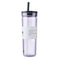 thumbnail image 2 of BUILT Torrent 24 oz Double-Wall Acrylic Tumbler Water Bottle with Straw, Lavender, 2 of 10