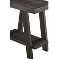thumbnail image 4 of Narrow Side End Table with Storage Shelf, Wood Nightstand Sofa Table for Living Room, Bedroom, Weathered Espresso, 4 of 5